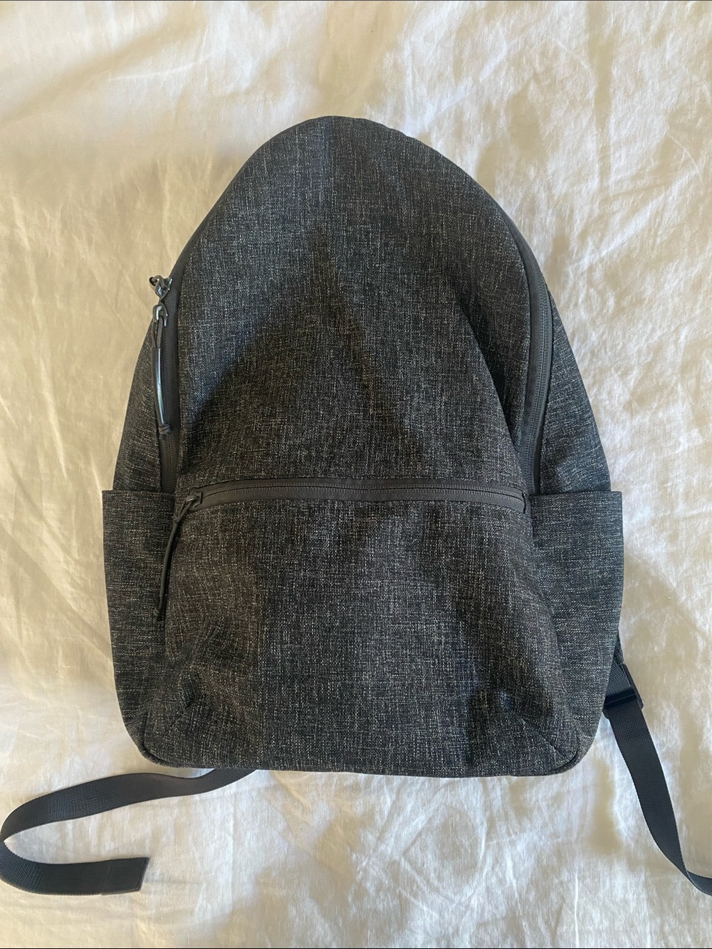 Everlane Charcoal Black Textured Backpack with Padded Pocket